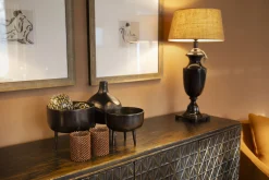 Flamant Jiven, Vaas, Metaal, Zwart