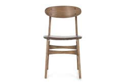 Flamant Joel, Stoel, Eiken En Leren Zitting