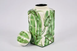 Flamant Judor, Potiche, Groen/Wit