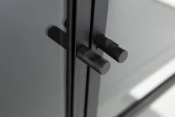 Flamant Laurance, Vitrinekast, Zwart, Metaal, 2 Deuren