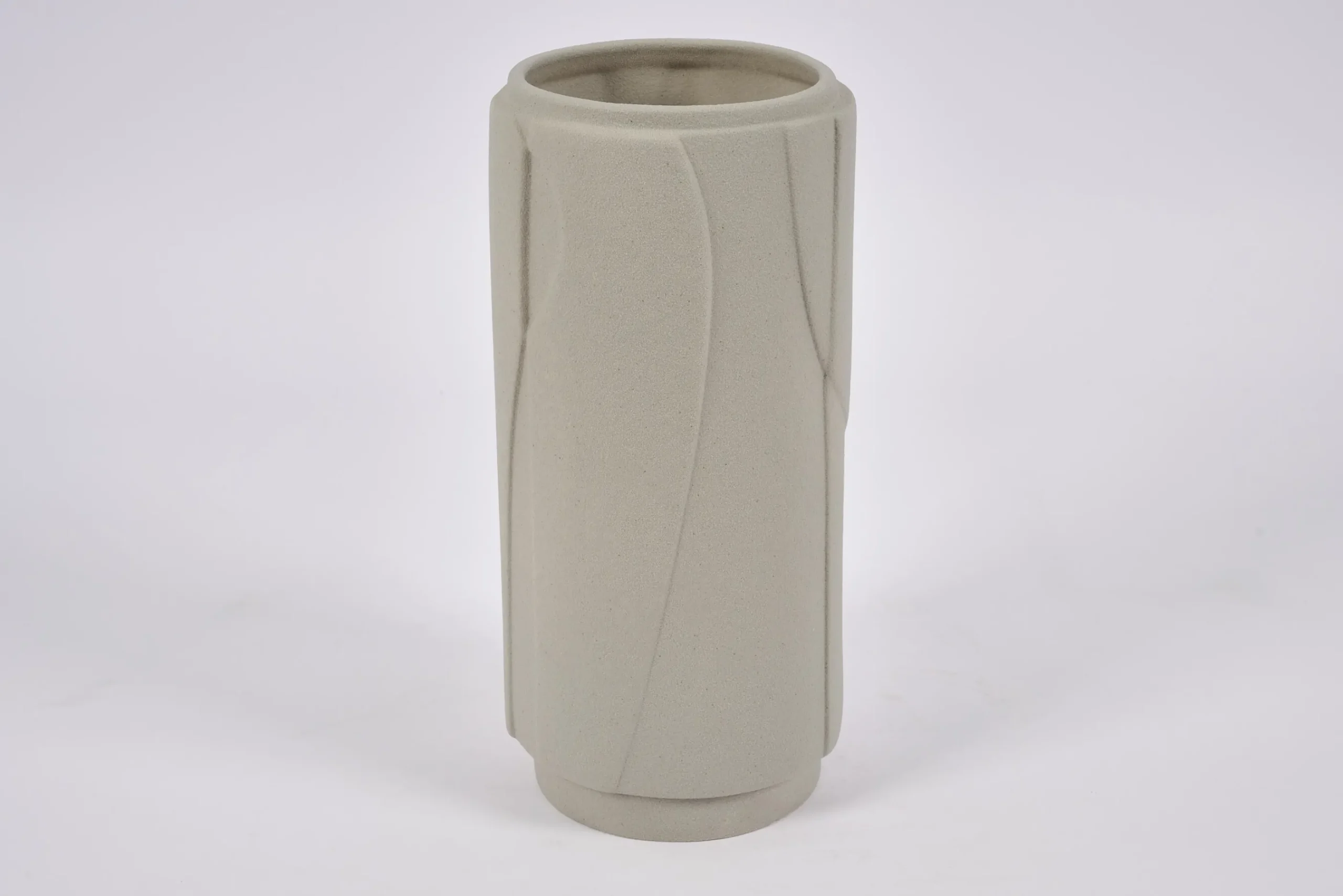 Flamant Laurena, Vaas, Keramiek, Grijs, L