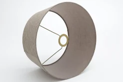 Flamant Lindro, Lampenkap, Naturel En Grijs, Cilinder, 35 Cm