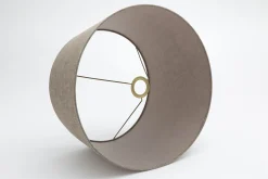 Flamant Lindro, Lampenkap, Naturel En Grijs, Cilinder, 45 Cm