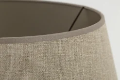 Flamant Lindro, Lampenkap, Natuurlijk En Zilver, Cilinder, 40 Cm