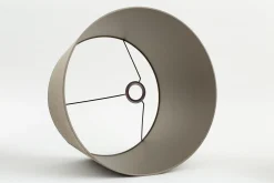 Flamant Lindro, Lampenkap, Natuurlijk En Zilver, Cilinder, 45 Cm