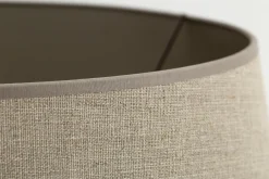 Flamant Lindro, Lampenkap, Natuurlijk En Zilver, Cilinder, 50 Cm