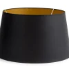 Flamant Lindro, Lampenkap, Zwart En Goud, Cilinder, 50 Cm