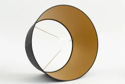 Flamant Lindro, Lampenkap, Zwart En Goud, Cilinder, 40 Cm