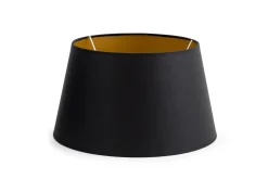 Flamant Lindro, Lampenkap, Zwart En Goud, Cilinder, 30 Cm