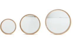 Flamant Lucente, Spiegel, Eiken, Rond, 33Cm