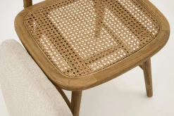 Flamant Lynn, Stoel, Eiken, Riet, Met Kussen