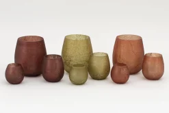 Flamant Malea, Theelichthouder, Glas, Geel, M