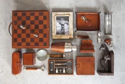 Flamant Manhattan, Dienblad, Bruin Leer, S