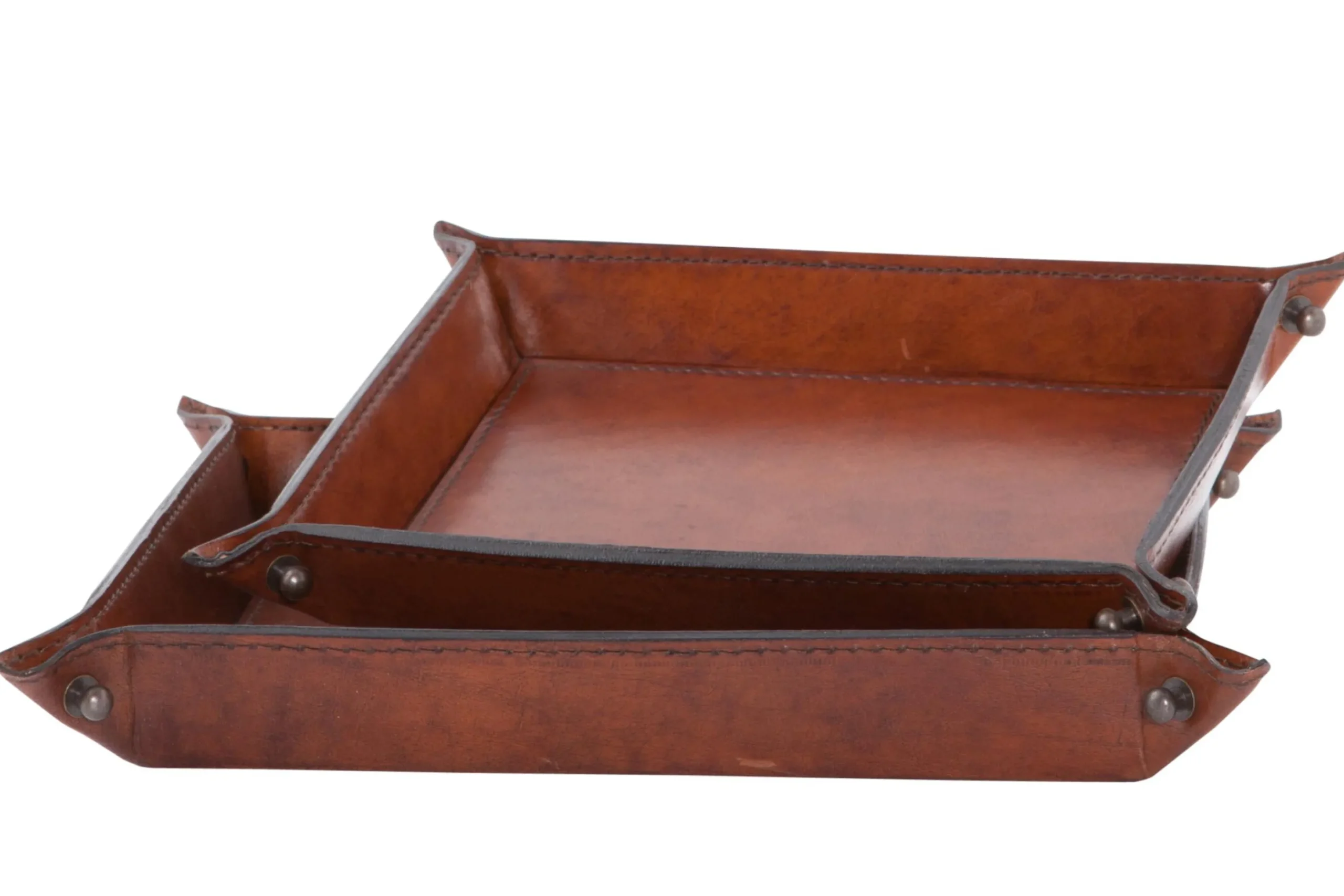 Flamant Manhattan, Dienblad, Bruin Leer, S