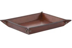 Flamant Manhattan, Dienblad, Bruin Leer, L