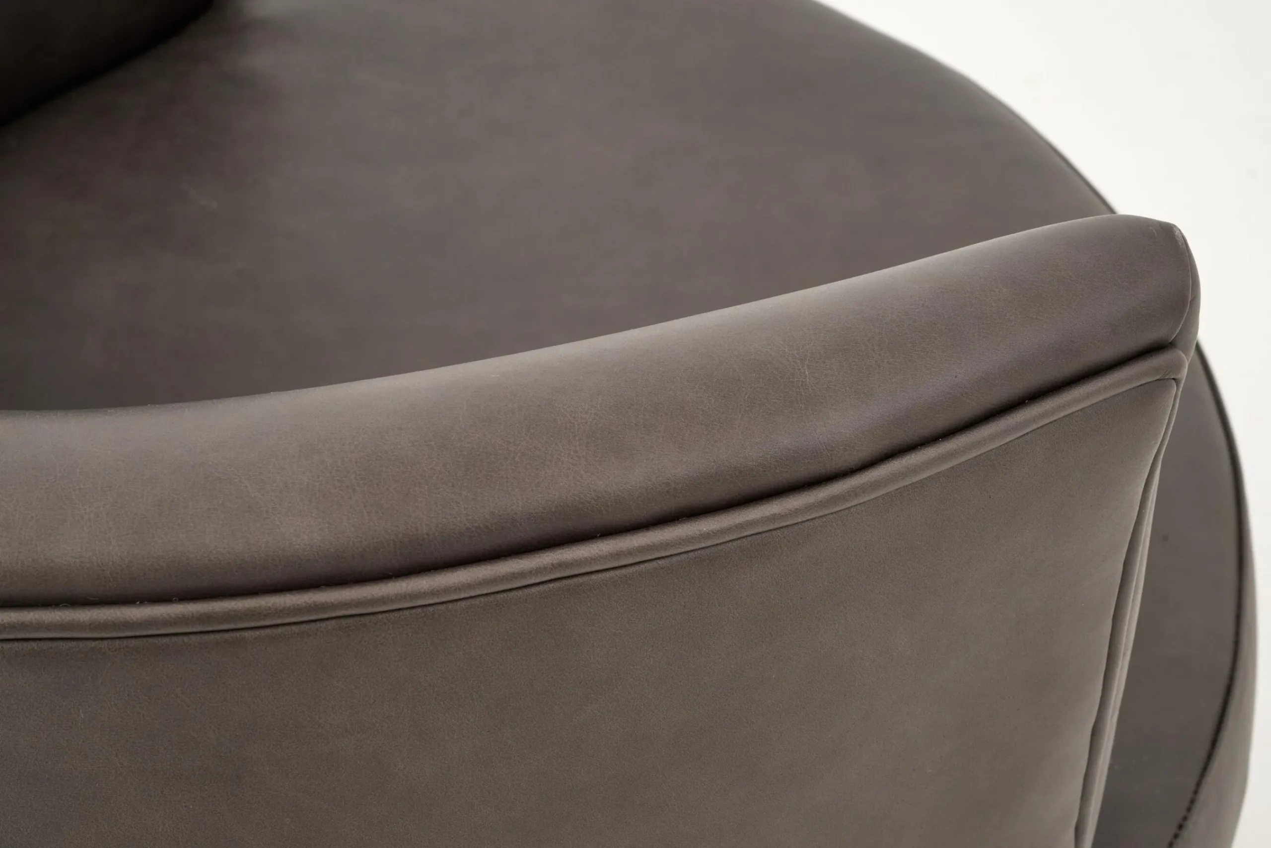 Flamant Marchetti, Fauteuil, Leer Zwart, Draaibaar