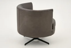 Flamant Marchetti, Fauteuil, Leer Zwart, Draaibaar