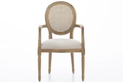 Flamant Medy, Fauteuil, Eiken, Natuurlijk Linnen