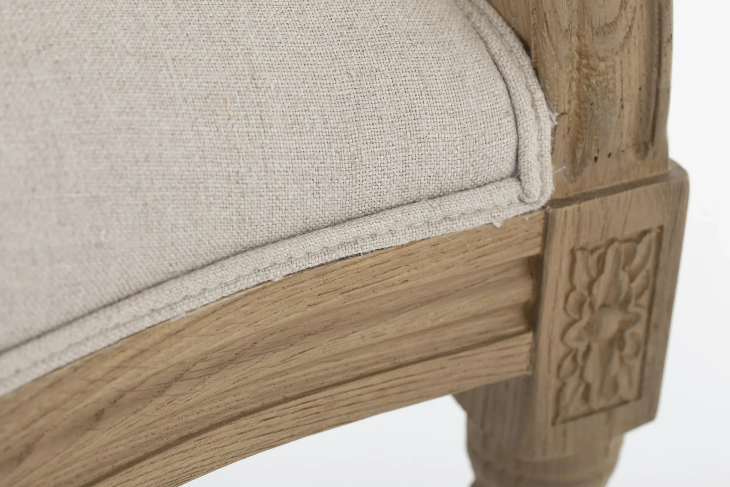 Flamant Medy, Fauteuil, Eiken, Natuurlijk Linnen