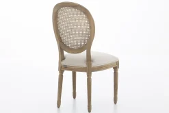 Flamant Medy, Stoel, Eiken, Natuurlijk Linnen