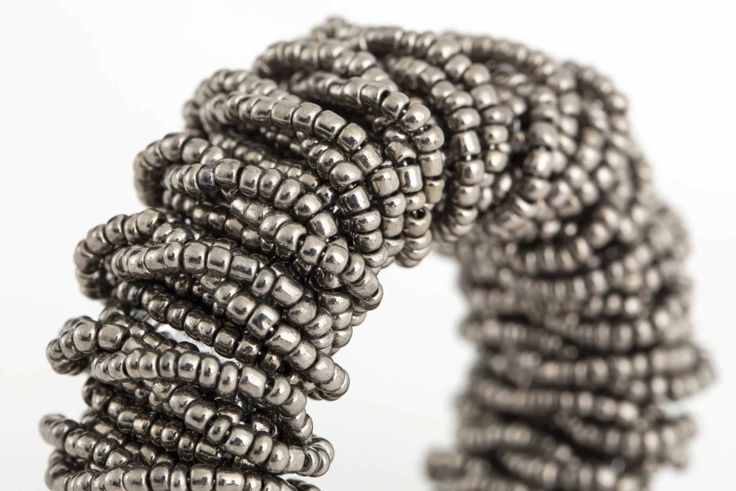 Flamant Meina, Servetring, Kralen, Grijs