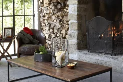 Flamant Melbury, Club Fauteuil, Donkerbruin, Leer