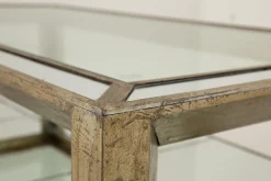 Flamant Mitchell, Salontafel, Rechthoekig, Spiegelglas En Hout, 160X80