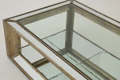 Flamant Mitchell, Salontafel, Rechthoekig, Spiegelglas En Hout, 160X80