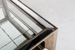 Flamant Mitchell, Salontafel, Rechthoekig, Spiegelglas En Hout, 120X70