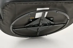 Flamant Nelia, Fauteuil, Leer Zwart, Draaibaar