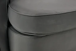 Flamant Nelia, Fauteuil, Leer Zwart, Draaibaar