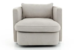 Flamant Nelia, Fauteuil, Naturel, Draaibaar