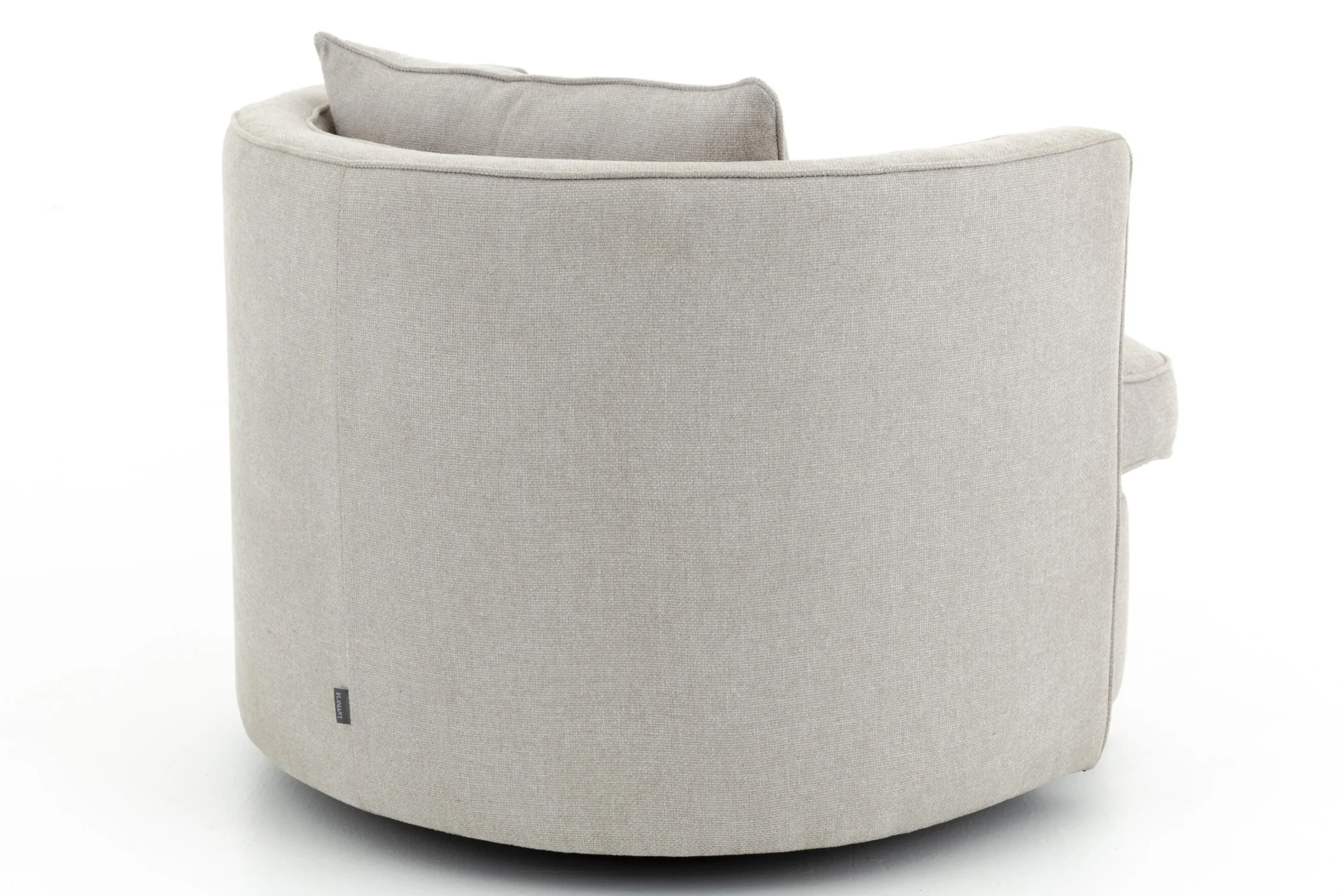 Flamant Nelia, Fauteuil, Naturel, Draaibaar