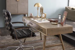 Flamant Nontemar, Bureau, Hout En Messing