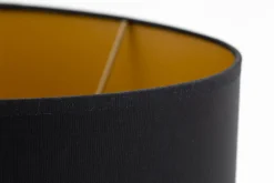 Flamant Ovaal, Lampenkap, Zwart En Goud, Ovaal, 35 Cm