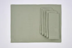 Flamant Phills, Placemat, Ijsberggroen, Set Van 6