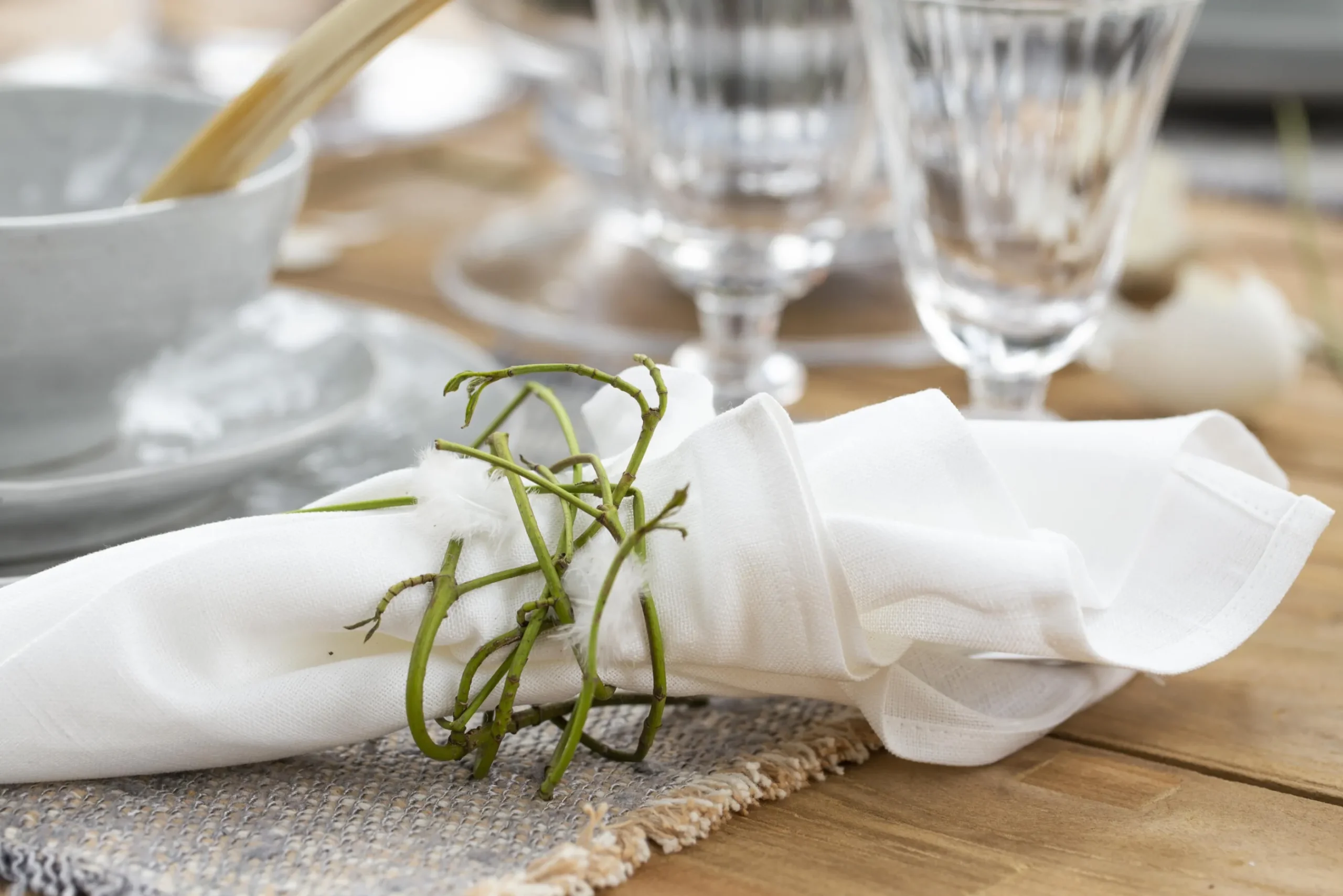 Flamant Phills, Servet, Wit, Set Van 6