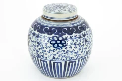 Flamant Redding, Potiche, Blauw/Wit