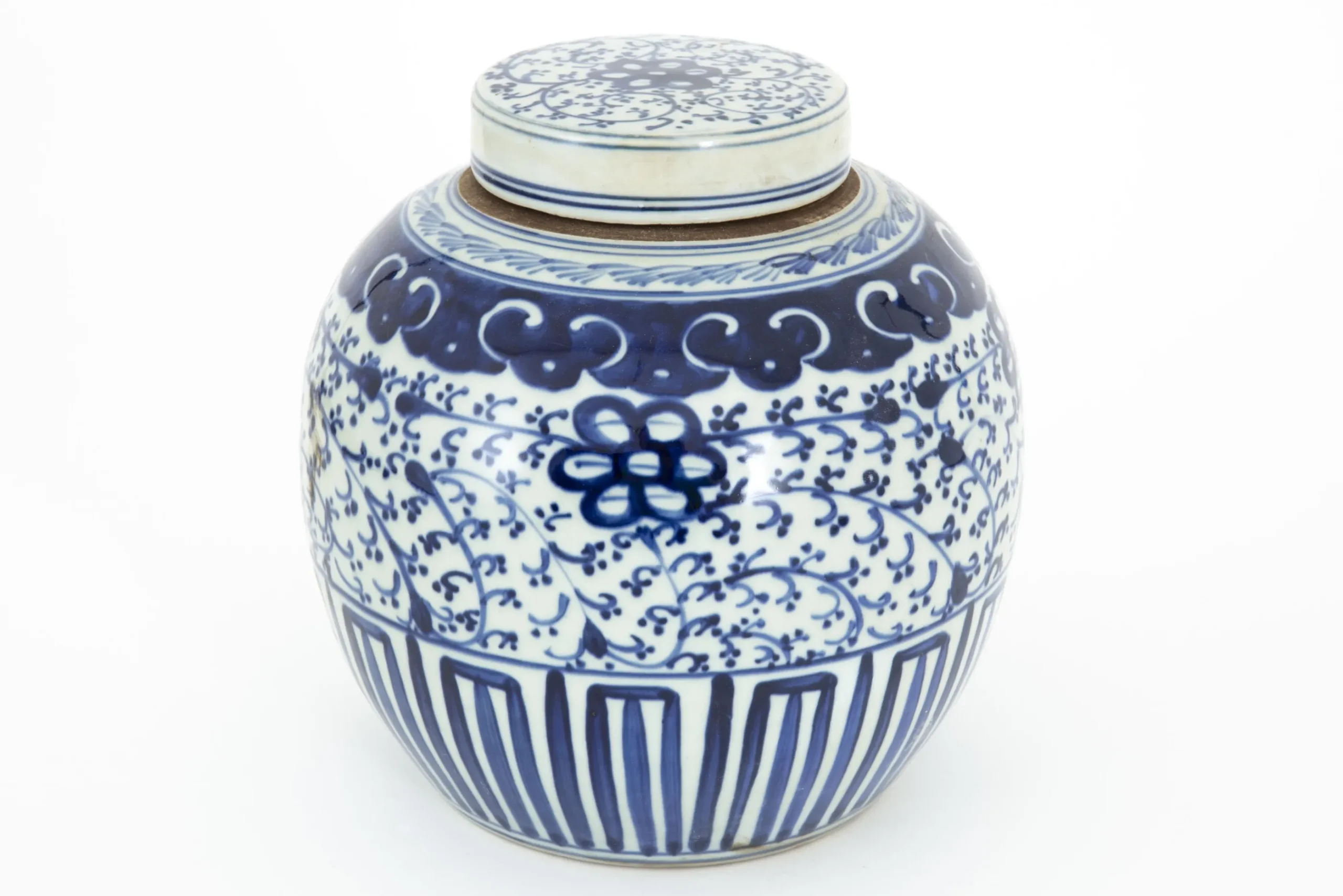 Flamant Redding, Potiche, Blauw/Wit