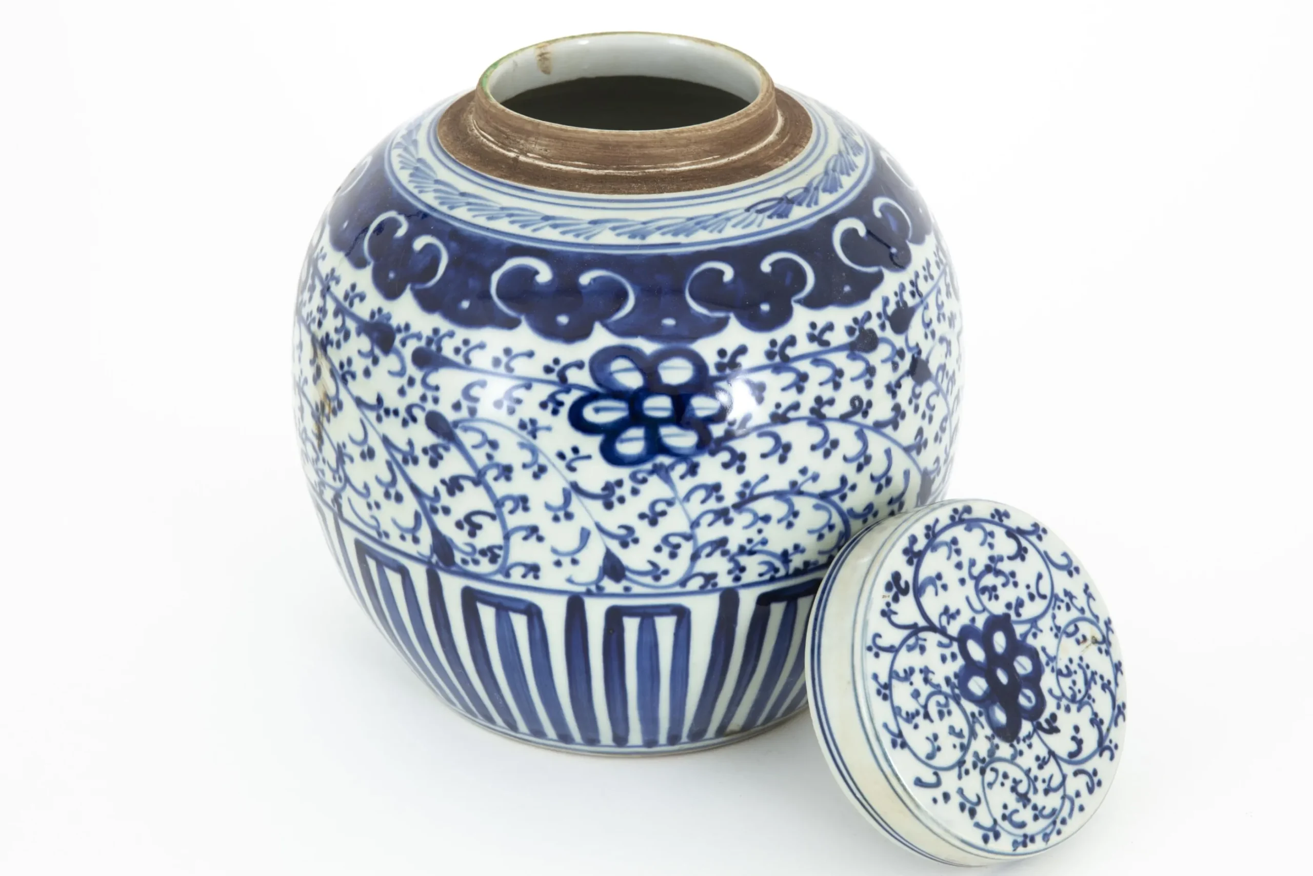 Flamant Redding, Potiche, Blauw/Wit