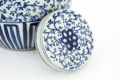 Flamant Redding, Potiche, Blauw/Wit