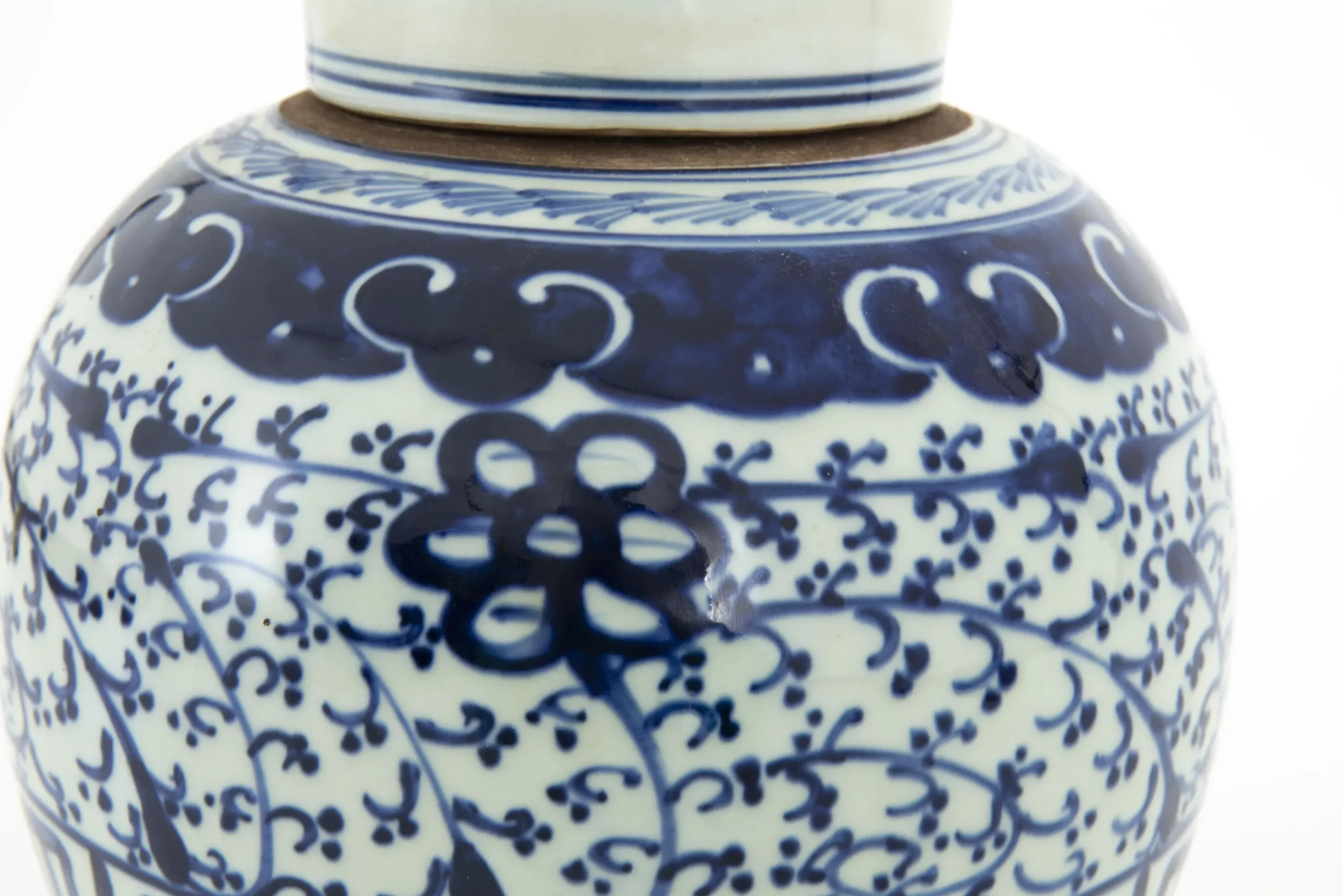 Flamant Redding, Potiche, Blauw/Wit