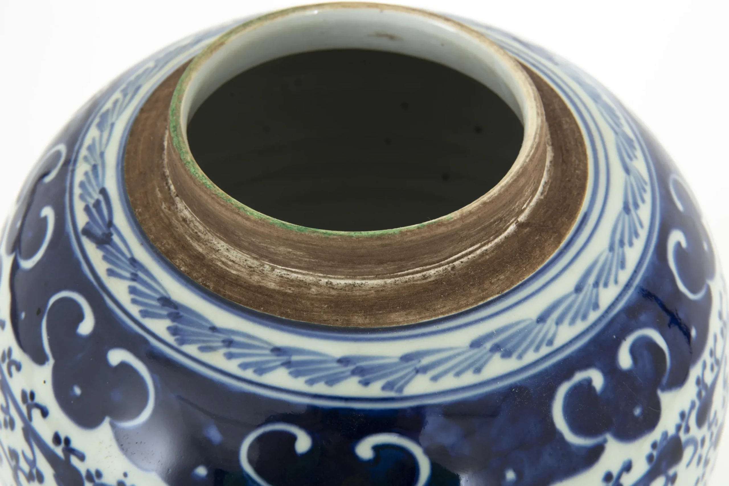 Flamant Redding, Potiche, Blauw/Wit