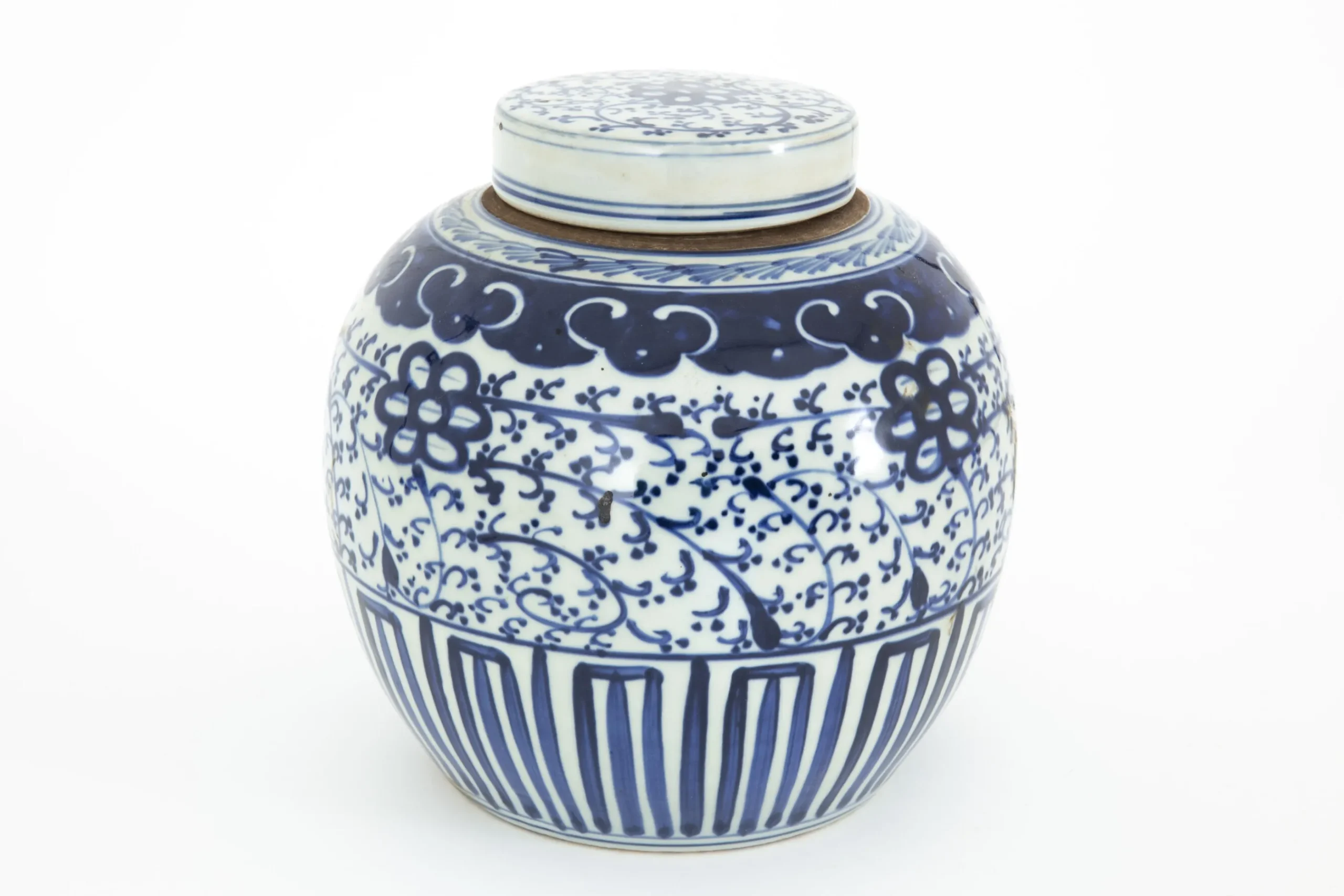 Flamant Redding, Potiche, Blauw/Wit