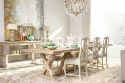 Flamant Reggie, Eettafel, Rechthoekig, Hout, Naturel