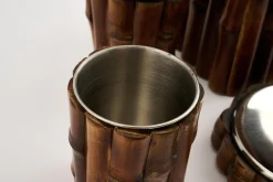 Flamant Rene, Tandpastahouder, Staal En Hout