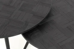 Flamant Robyn, Salontafel, Teruggewonnen Teak, Rond, Set Van 2