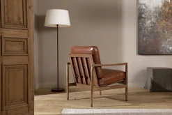 Flamant Roland, Vloerlamp, Leer