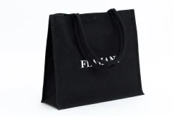 Flamant Shopper , Boodschappentas, Jute, Zwart