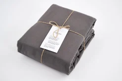 Flamant Stefano, Dekbedovertrek, 260X220, Grijze Krijtstreep, Kussenslopen Niet Inbegrepen